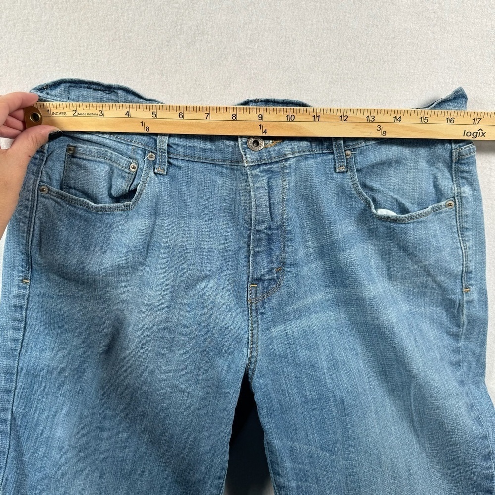 Levis 515 Bootcut Jeans Womens Size 14 Light Blue High Rise - Picture 9 of 15